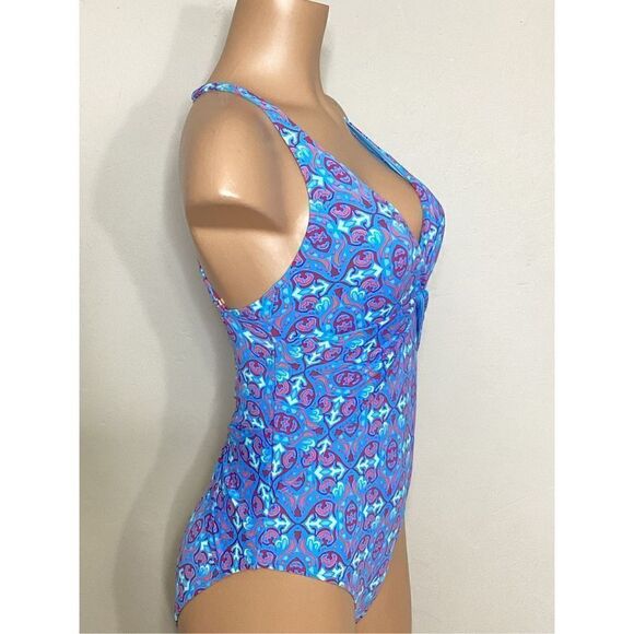 New. Bleu Rod Beattie twisted blue swimsuit. Retails $129. Size 10 - Picture 6 of 12